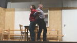 Foto: Theaterprobe mit Elke Rachut und Bernd Schellhaas